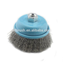 Rotary Fine 3 Inch Metal Wire Cup Brush Wire Wheel Crimped For Angle Grinders